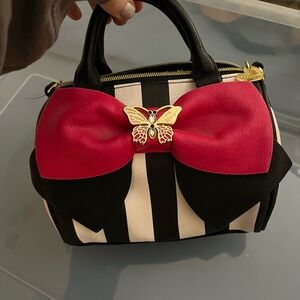 Stylish Black and Pink Handbag